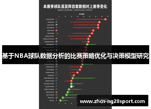 基于NBA球队数据分析的比赛策略优化与决策模型研究