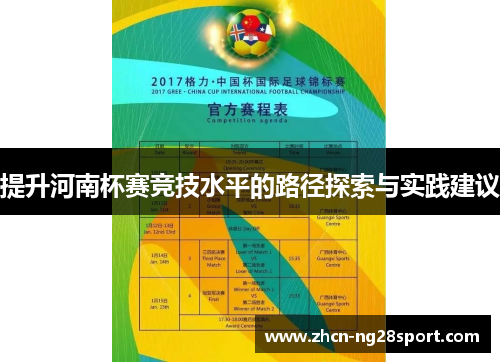 提升河南杯赛竞技水平的路径探索与实践建议